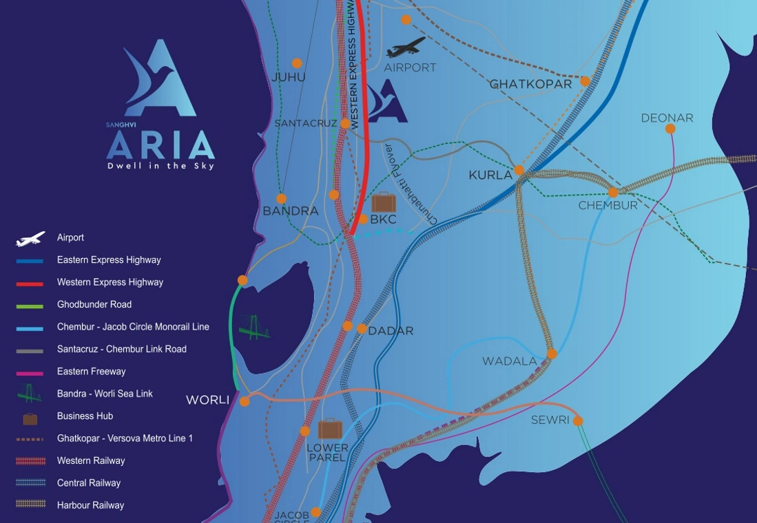 Location Plan of Sanghvi Aria